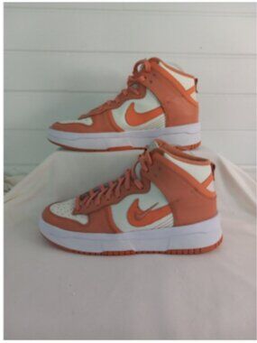 Nike Dunk High Up DH3718-107 Women Size 10.5 Sail Light Madder Root Crimson